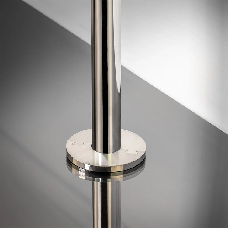 Stair Rods UK Circulus Satin Nickel Small Decorative Radiator Pipe Cover
