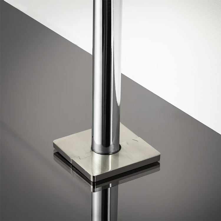 Stair Rods UK Quadratum Satin Nickel Small Decorative Radiator Pipe Cover