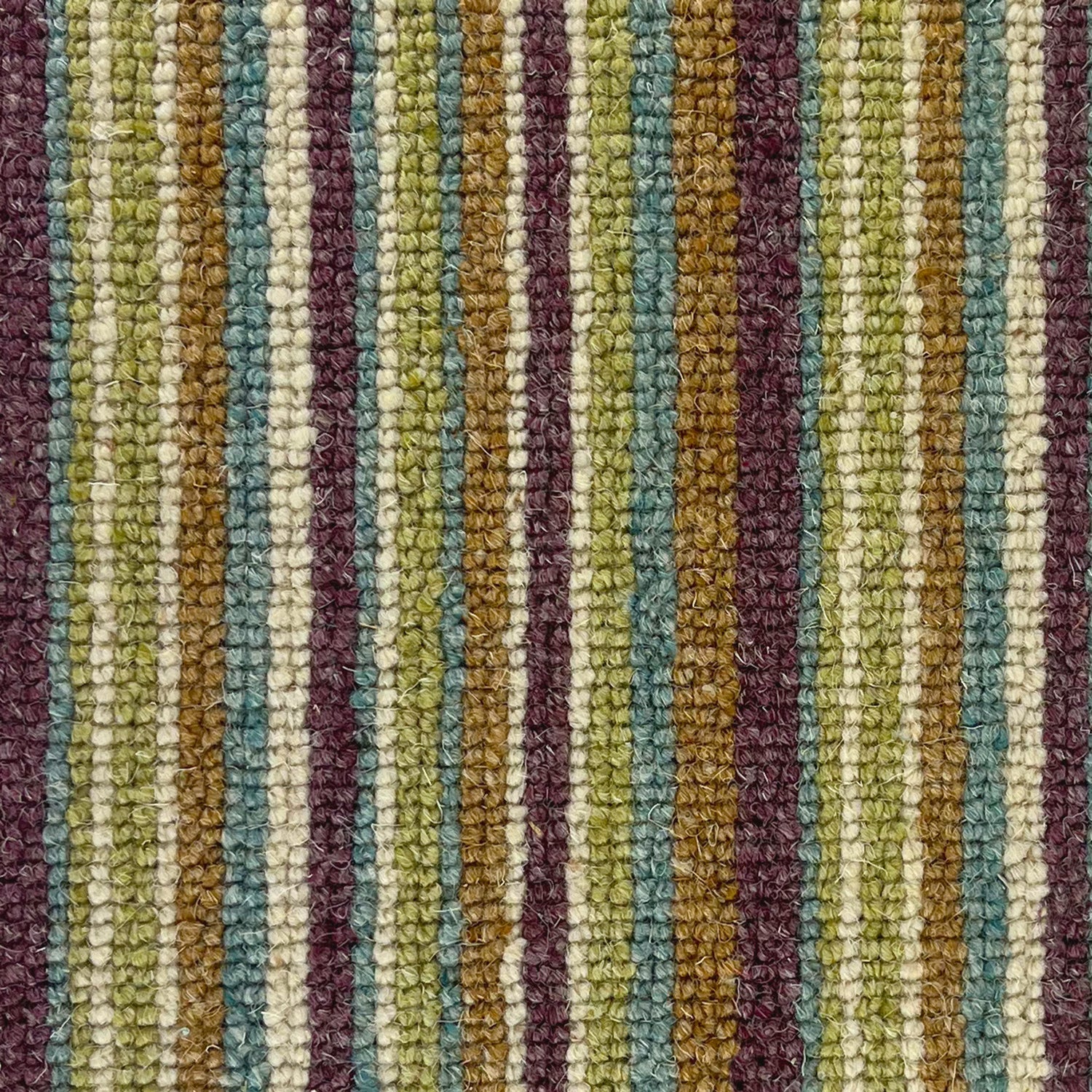 Telenzo Carpets Bakerloo Stripe 100% Wool Loop Carpet
